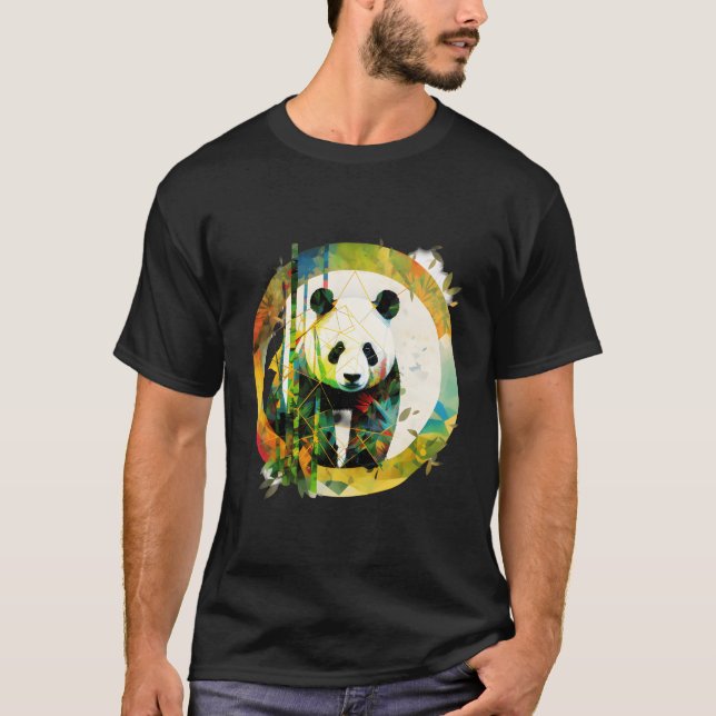 Camiseta Bambu Bita Kawaii Panda Snacks Na Floresta De Bamb (Frente)