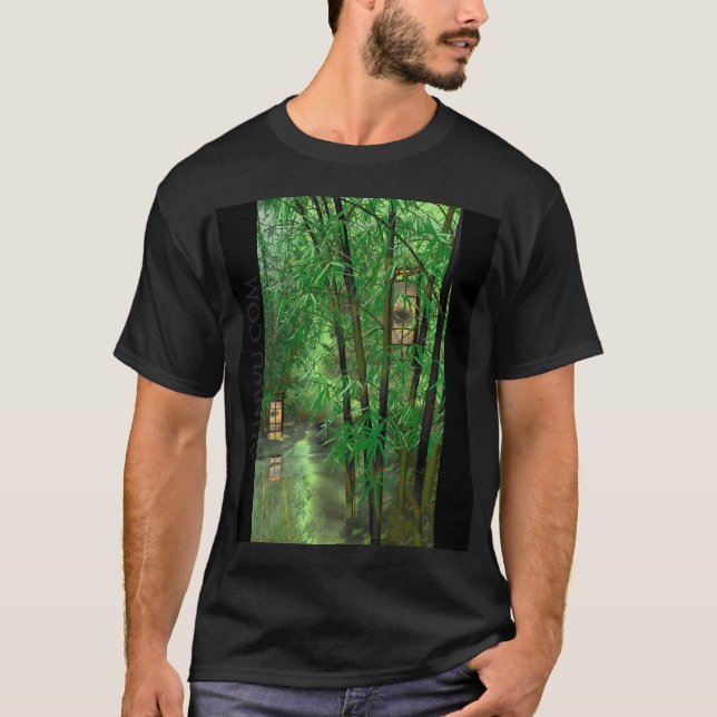 Camiseta Bambu e lanternas (Frente)