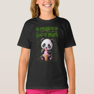 Camiseta Bambu não é a única opção, panda sorvete