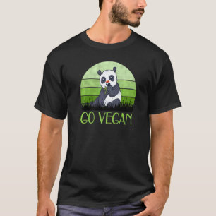 Camiseta Bambusbjörn Go Vegan Vegetariano