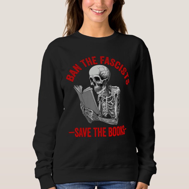 Camiseta Ban The Fascists Save The Books  Book  Worm Nerd 1 (Frente)