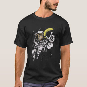 Camiseta Banana Astronauta No Espaço Macaco Comida Vegana B