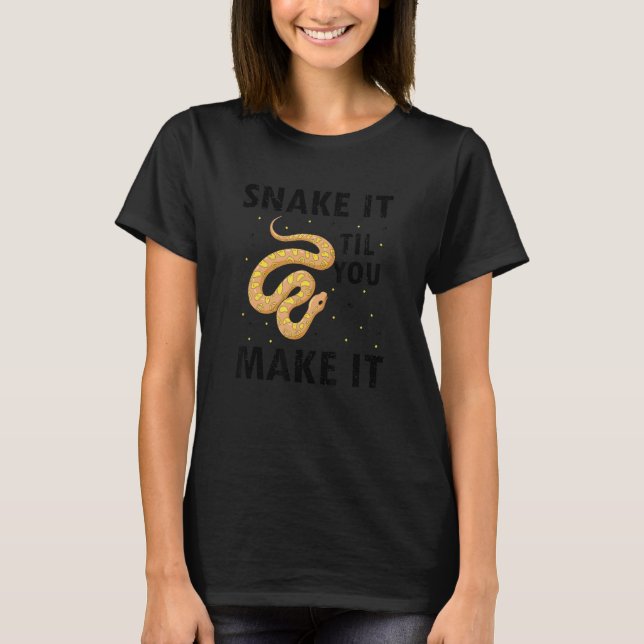 Camiseta Banana Ball Python e Designs de répteis de macarrã (Frente)