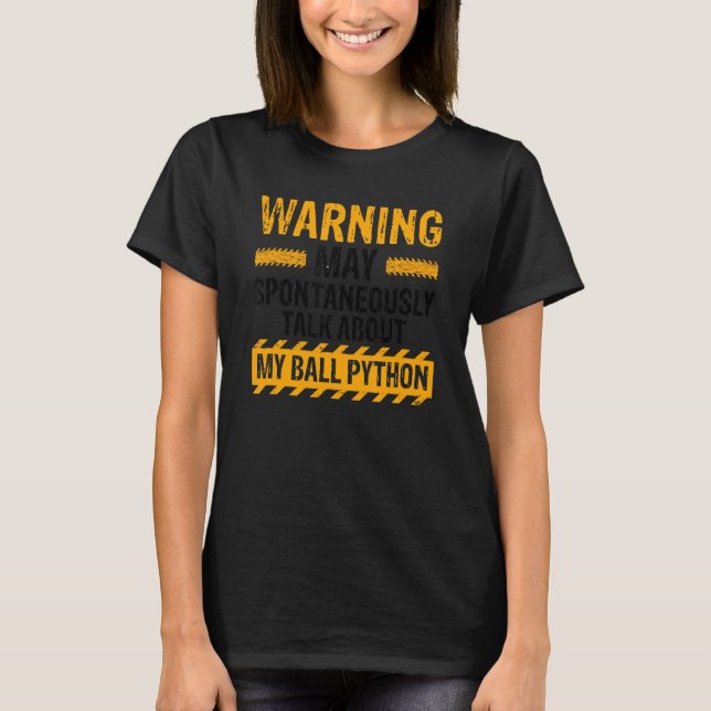 Camiseta Banana Ball Python e Designs de répteis de macarrã (Frente)