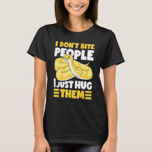 Camiseta Banana Ball Python Eu não mordo Pessoas Eu só abra