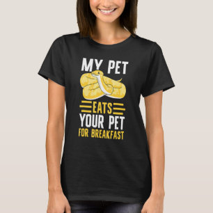 Camiseta Banana Ball Python Meu Pet Comeu Seu Pet Por Quebr