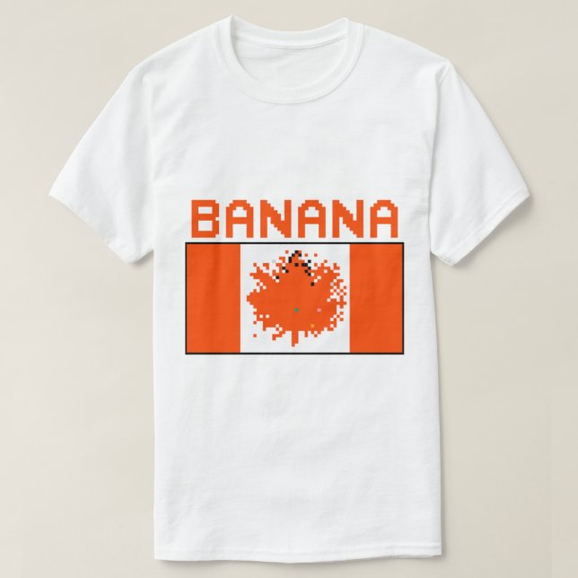 Camiseta Banana Canada Place Flag (Frente do Design)