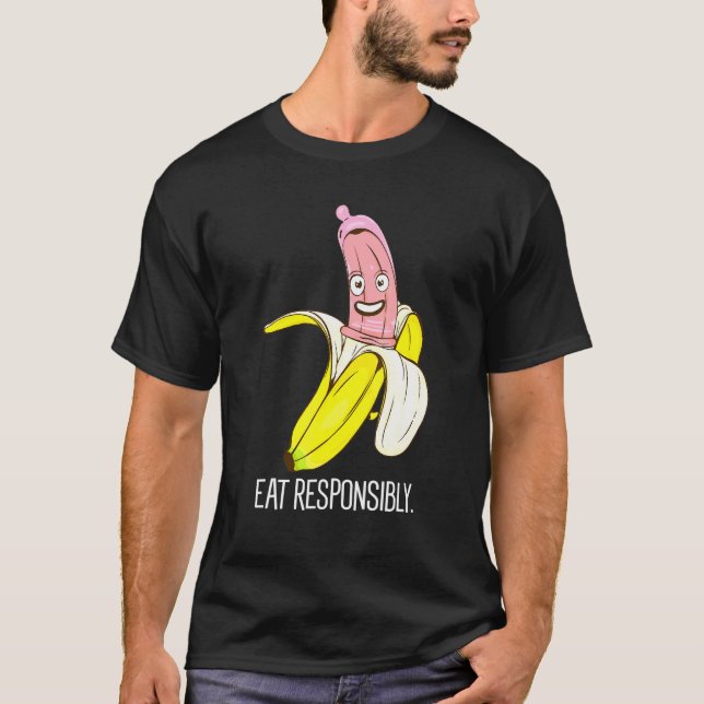 Camiseta Banana Coma Controle Responsável De Nascimentos Us (Frente)