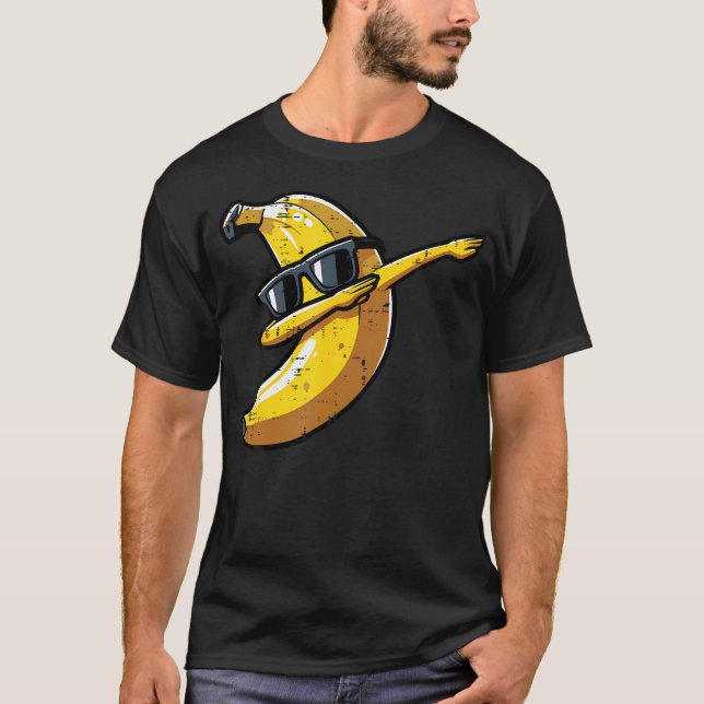 Camiseta Banana Dab Sunglasses Cute Fruit Dance Boys Kids M (Frente)