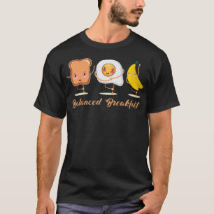 Camiseta Banana de Ovos de Farinha de Nutrição Equilibrad