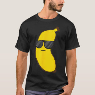 Camiseta Banana de Verão com óculos de sol Fruta
