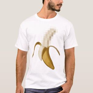 Camiseta Banana descascada censurada suja