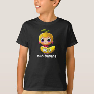 Camiseta Banana Divertido Legal Único Melhor Estiloso Crian