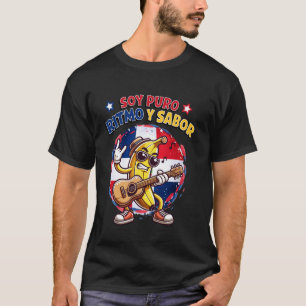 Camiseta Banana Dominicana Tocando Violão Soy Puro Ritmo Y