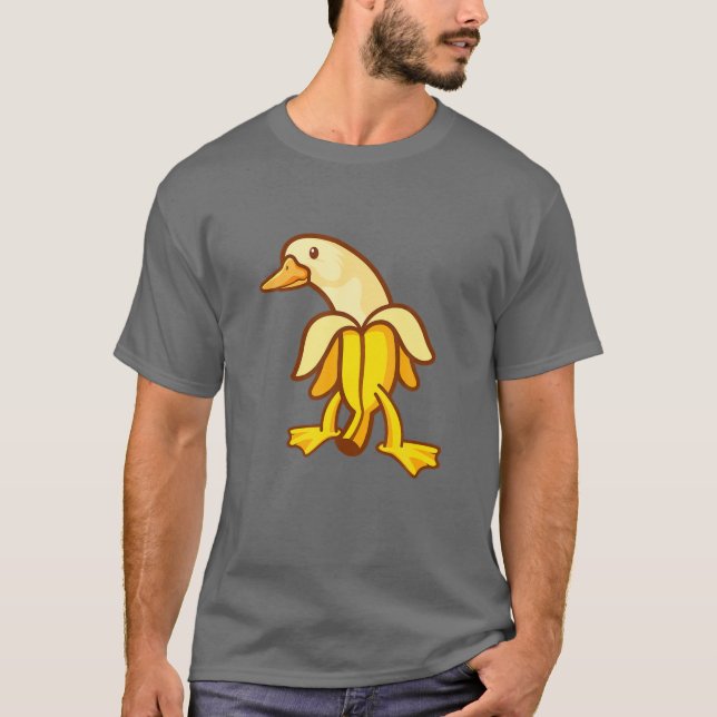 Camiseta Banana Duck Antropomorfo Arte Animal (Frente)