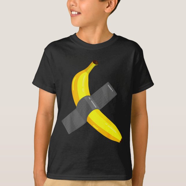 Camiseta Banana Duct Taped To Wall Art Christmas Pajama Nye (Frente)
