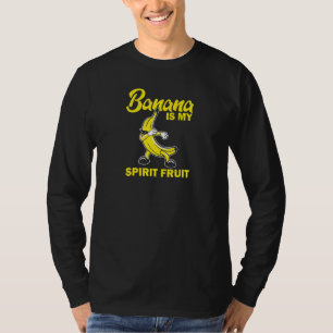 Camiseta Banana É Minha Fruta Espírito Amante de Comida Veg