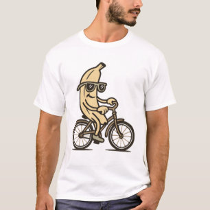 Camiseta Banana engraçada de bicicleta em Ciclo