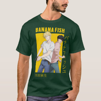 Camiseta Banana Fish Ash Lyn Eiji Okumura Cartão Família An