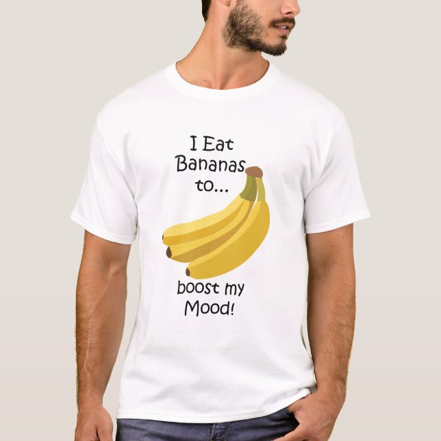 Camiseta Banana Fruit Boost My Mood Funny (Frente)