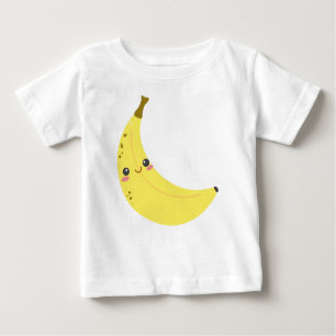 Camiseta banana, fruta, amarelo
