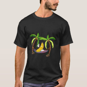 Camiseta Banana Hammock Tropical Beach Fruta do Havaí