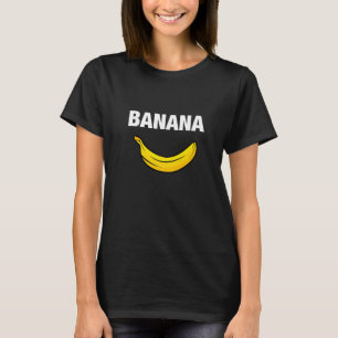 Camiseta Banana Ilustração Amarela Divertida e Sarcástica