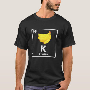 Camiseta Banana - K - Piada de potássio - Vegetariano - Ve