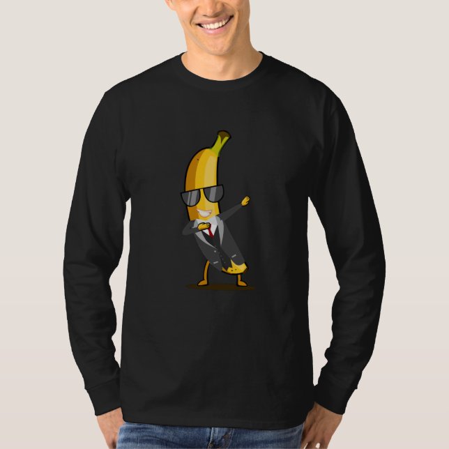 Camiseta Banana legal com Fato - Fruta Dab Funny Dancing (Frente)