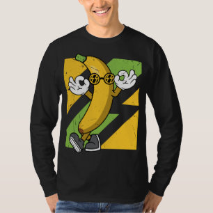 Camiseta Banana legal com óculos de sol Tampa de Fruta de v