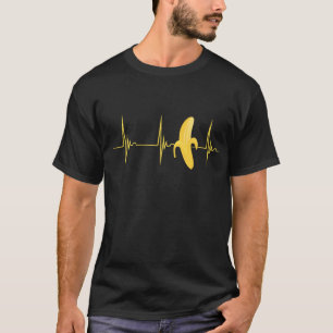 Camiseta Banana Lover Heartbeat EKG Pulso Fruitário Summer