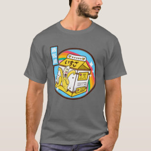 Camiseta Banana Milk Carton Japão Estilo 80S Otaku Vaporwa