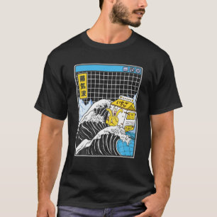Camiseta Banana Milk Kanagawa Wave Digital Kawaii Anime Vap