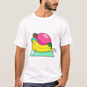 Camiseta Banana na Malhação de Yoga