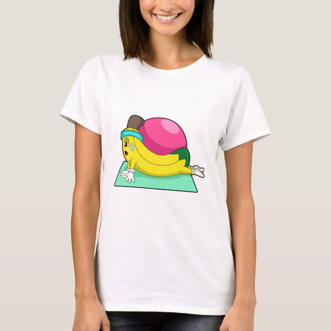Camiseta Banana na Malhação de Yoga (Frente)