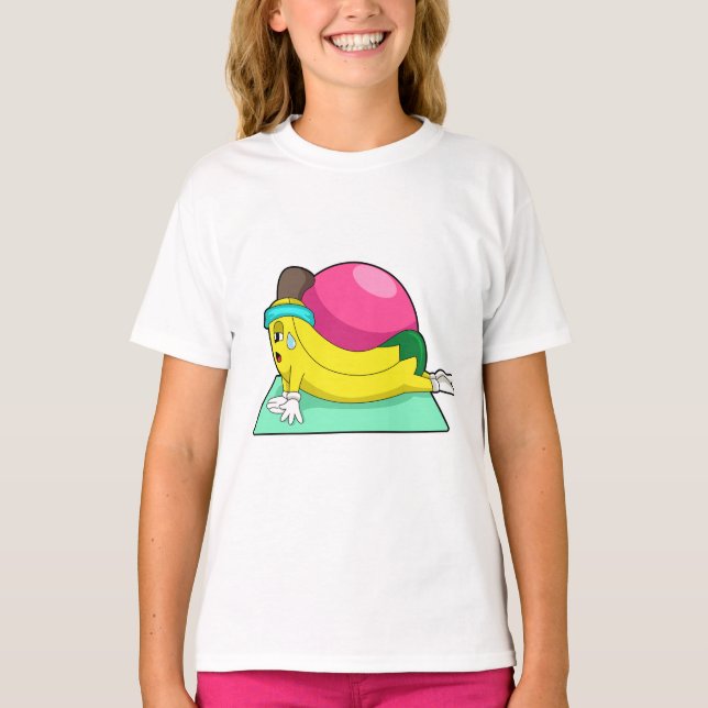Camiseta Banana na Malhação de Yoga (Frente)