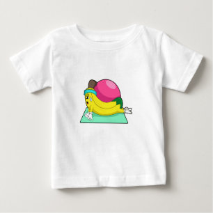 Camiseta Banana na Malhação de Yoga