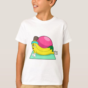 Camiseta Banana na Malhação de Yoga