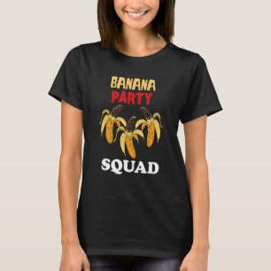 Camiseta Banana Party Squad Choco Banana Comida Verão