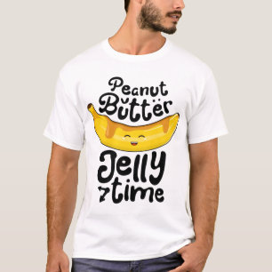 Camiseta Banana Peanut Manteiga Gelly Hora Engraçada Fruta