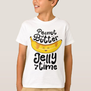 Camiseta Banana Peanut Manteiga Gelly Hora Engraçada Fruta 
