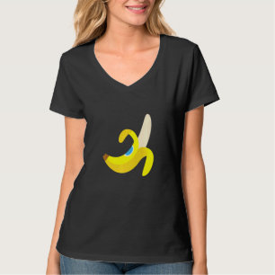 Camiseta Banana Plantain Cute Ripe Fresco Fruta descascada