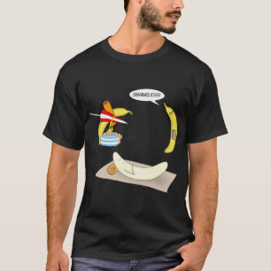 Camiseta Banana pruda, comida vegetariana engraçada de prai