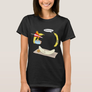 Camiseta Banana pruda, comida vegetariana engraçada de prai