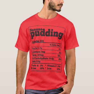 Camiseta Banana Pudim Ingredientes Engraçados Foodies Tha