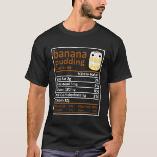 Camiseta Banana Pudim Nutrição Família Correspondendo Engra