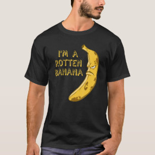 Camiseta Banana Rotten Castanho Espantado Fruta