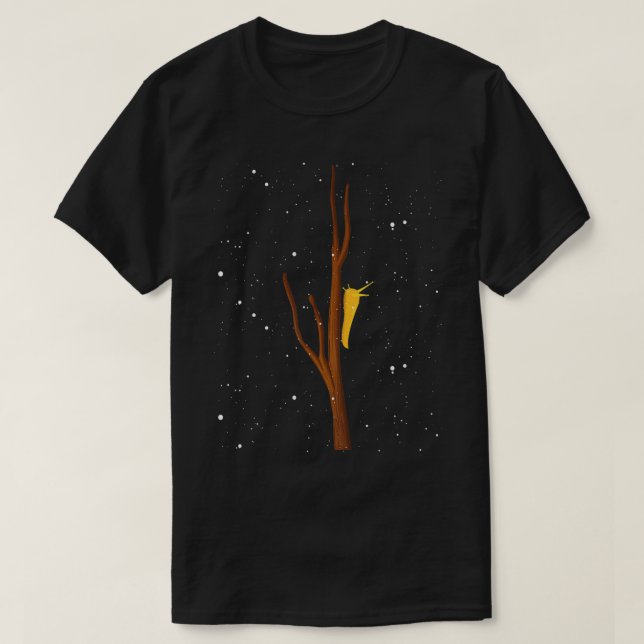 Camiseta Banana Slug - Espécie De Lata De Banana Que Sobe (Frente do Design)