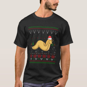 Camiseta Banana Slug Santa Claus Padrão Feio