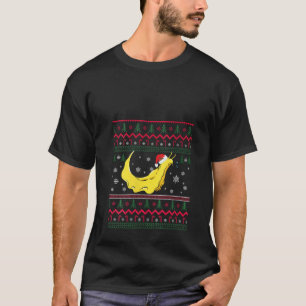 Camiseta Banana Slug Santa Claus Ugly Christmas Pattern Hol